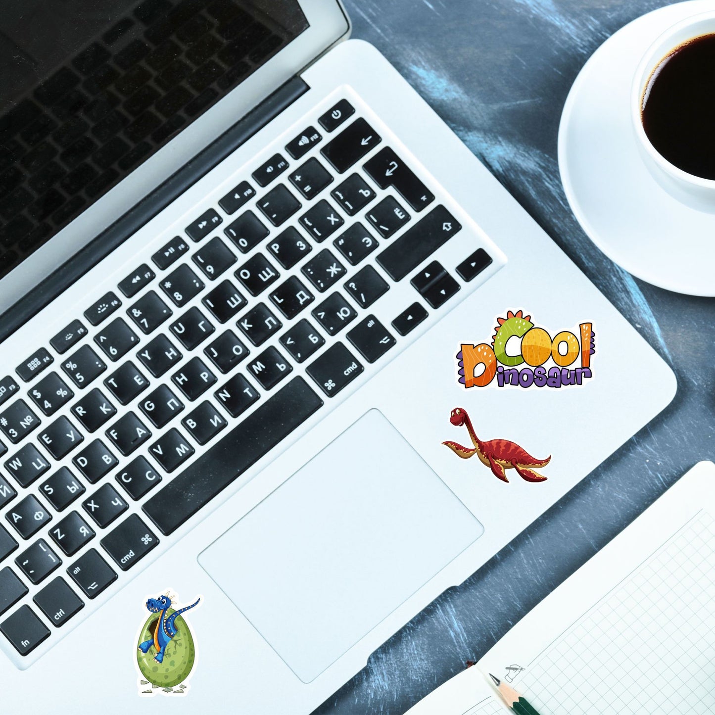 Cartoon Cute Dinosaur Stickers Waterproof Skateboard Motorcycle Guitar Luggage Laptop Bicycle Sticker Kids Stationery Toys